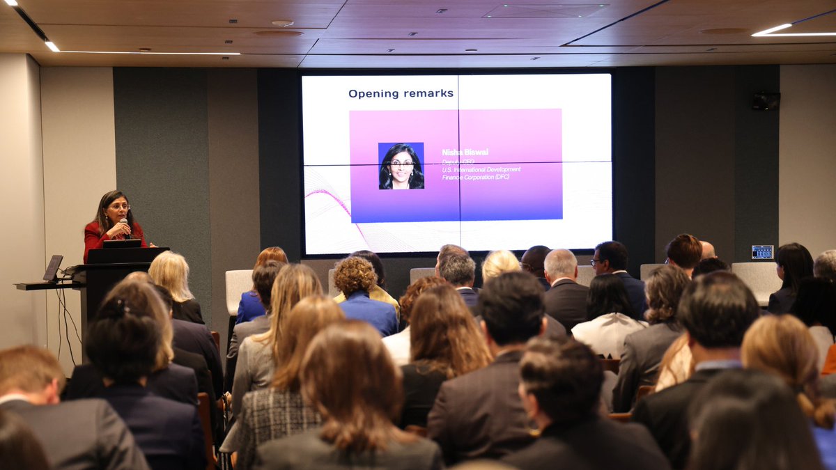 DFCgov's tweet photo. Global collaboration in pandemic preparedness saves lives. Together, we can accelerate vaccine development, share critical knowledge, &amp; ensure every country is prepared.

Grateful for the engagement at our event with @gavi — here's to building a resilient global health community. https://t.co/9pSWphn9q5
