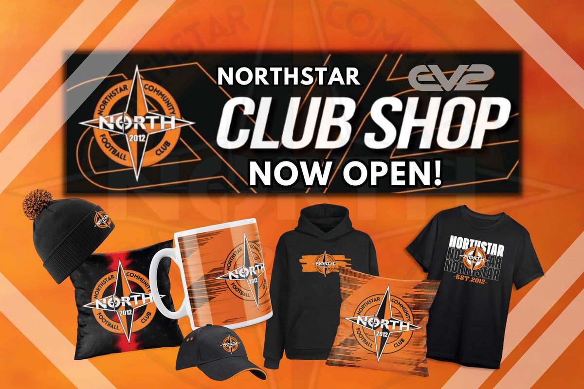It’s finally HERE!! Our brand new club shop is now open for business! 

shop.ev2sportswear.com/product-catego…

🧡

#northstarcfc #northstarclubshop #ev2sportswear #oneclub #oneheart #onelegacy