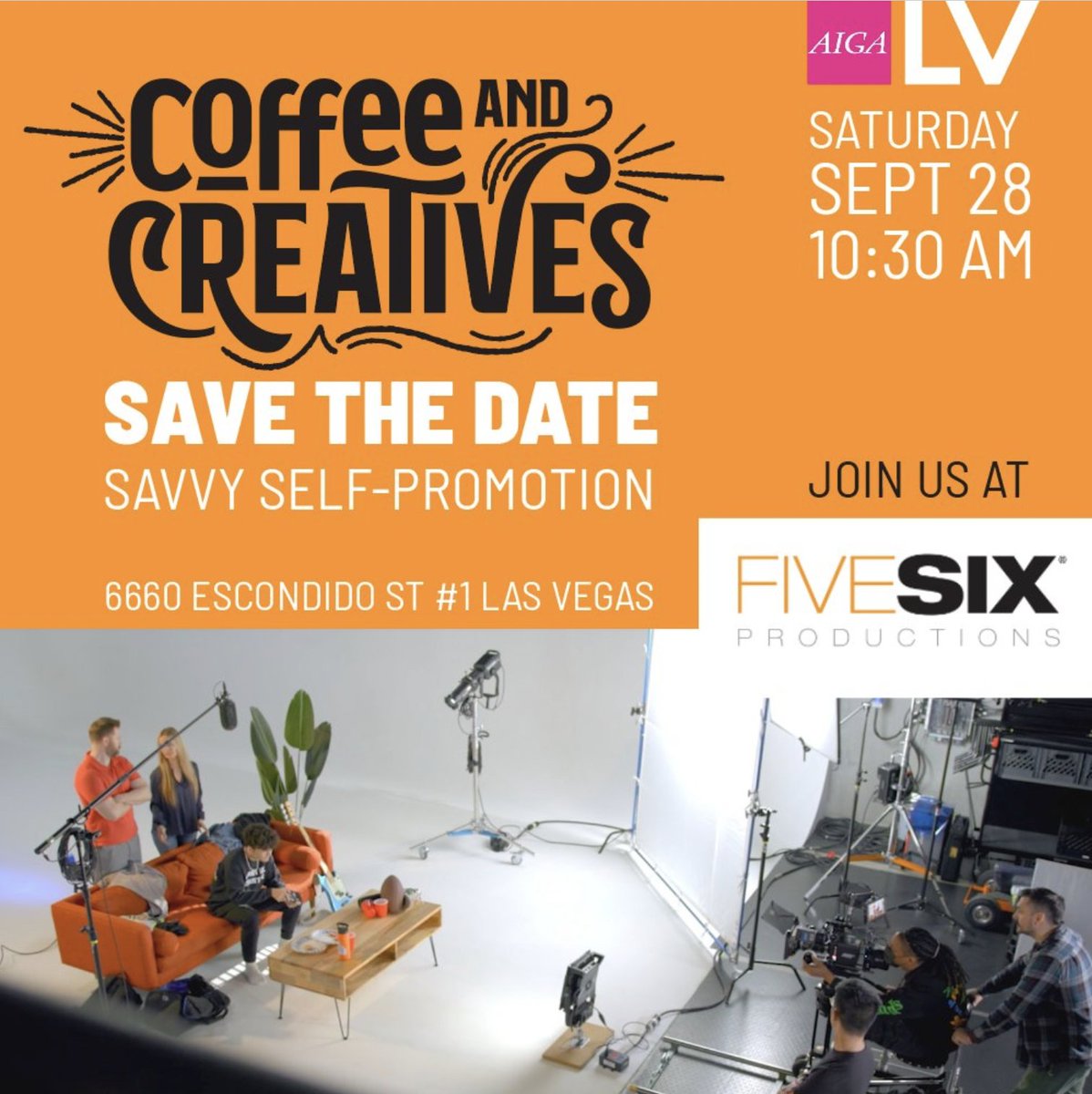 TIME TO BREW THINGS UP. JOIN US #LasVegasCreativeCommunity, #LasVegasArtists, #LasVegasDesigners,

CoffeeCreativesSept24.eventbrite.com