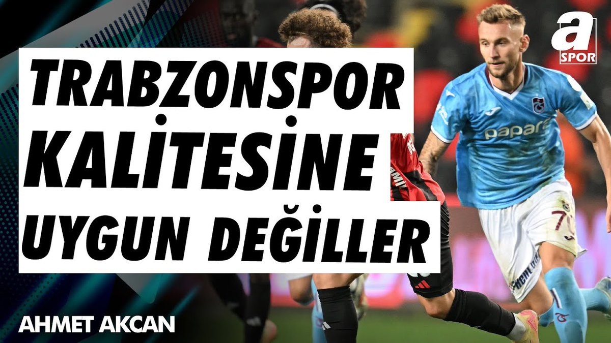 🗣️ Ahmet Akcan: "Alınan oyuncuların, Trabzonspor'un kalitesine kesinlikle uygun olmadığını düşünüyorum. Futbolcuların geldiği takımların hangisi Trabzonspor'dan daha büyük takım? 5 maçta 10 puan kaybetmiş bir büyük takımın, hedeften koptuğunda bir daha o havayı yakalaması zor."