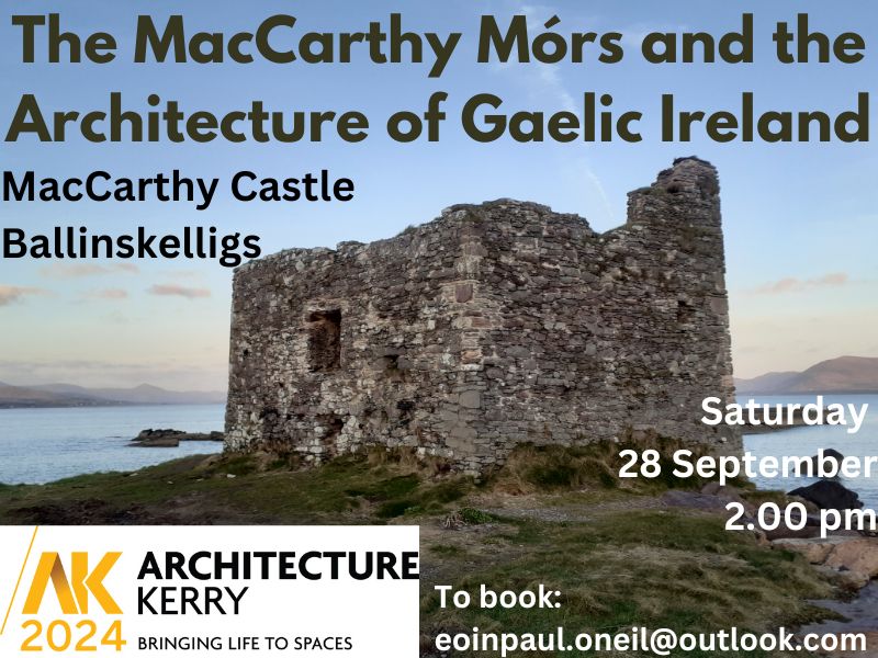 ForasFeasa's tweet photo. The wonderful #ArchitectureKerry is on this weekend. lots of great events. I am doing a short walking tour to the #MacCarthy #castle in #Ballinskelligs. All welcome, just bring proper footwear! 
#kerry #historicalwalkingtours #WildAtlanticWay https://t.co/dxNrguqiZk