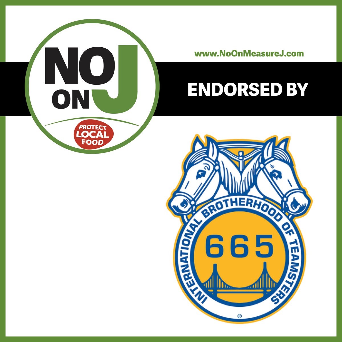 The <a href="/Teamsters/">Teamsters</a> are America’s largest, most diverse union, and they stand with us—vote #NoOnMeasureJ!