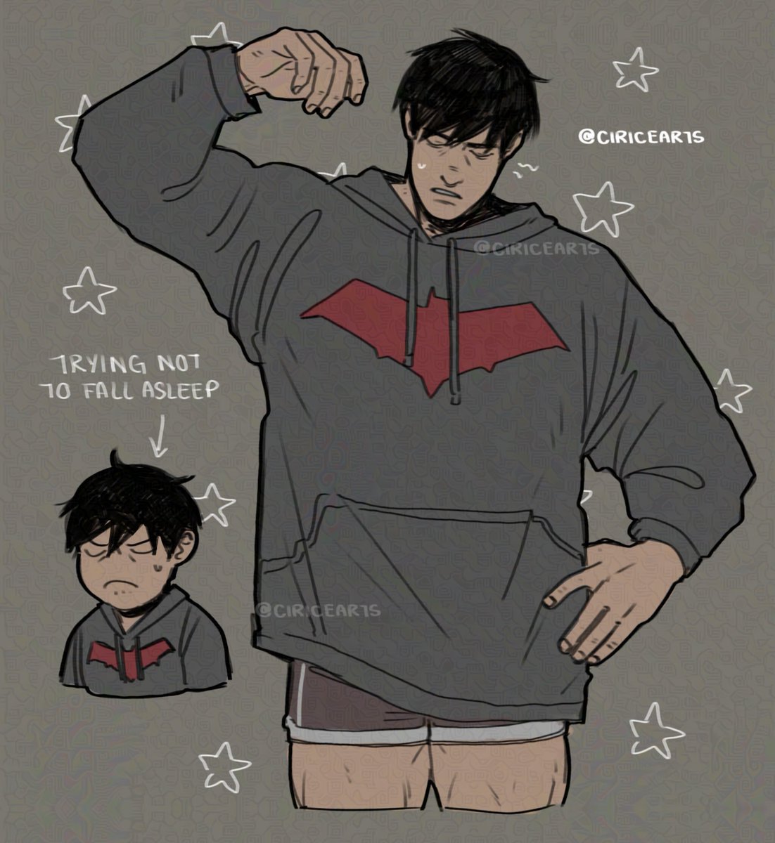 ciricearts's tweet photo. maybe i should have made the hoodie bigger? IDK #jasontodd #redhood https://t.co/0gZJyhYm4M