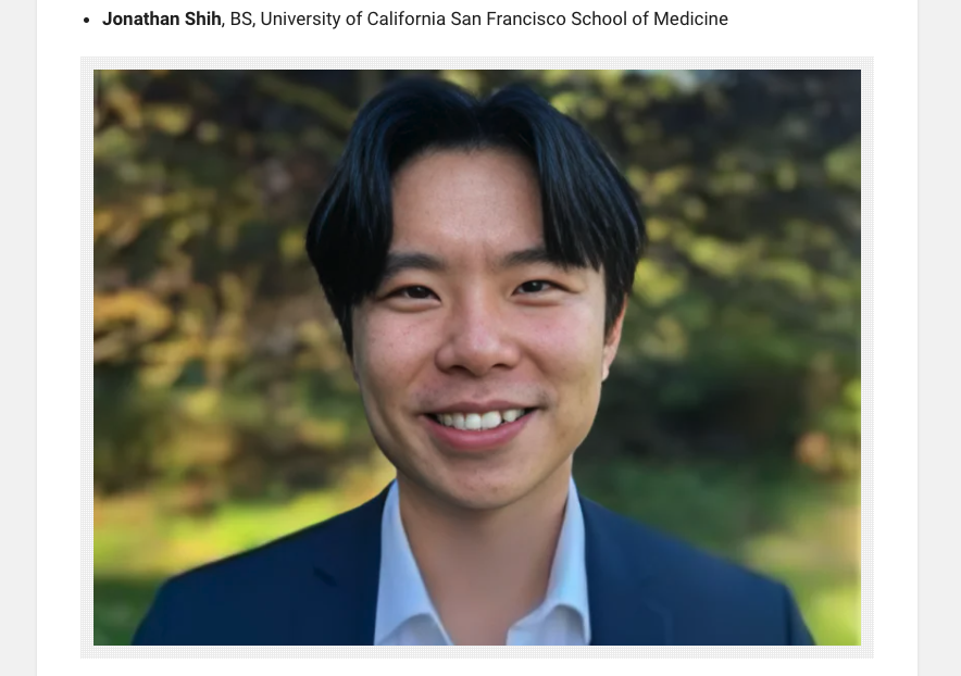 KekoaMDPhD's tweet photo. Congrats @JonShih97 @UCSFMedicine ! Our team is so proud of your accomplishments. Grateful to #ASCOQLTY24 for recognizing the work Jon has put so much effort into over the years.

🔗 https://t.co/7gzGi3TVP2 https://t.co/1fDMKzI2pF