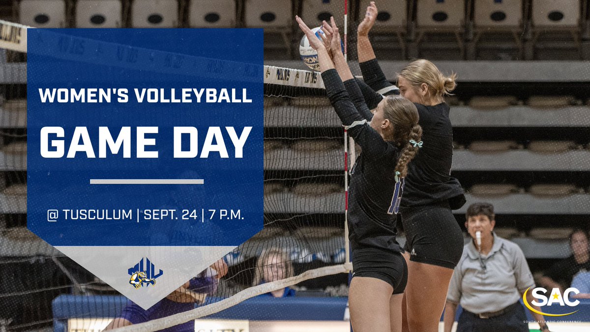 mhulions's tweet photo. GAME DAY! Your Lions return to SAC play as they face the Pioneers of Tusculum. First serve is set for 7 p.m. #MHUVB #MHULions #GoHill #RollHill https://t.co/fXds7lhdrC