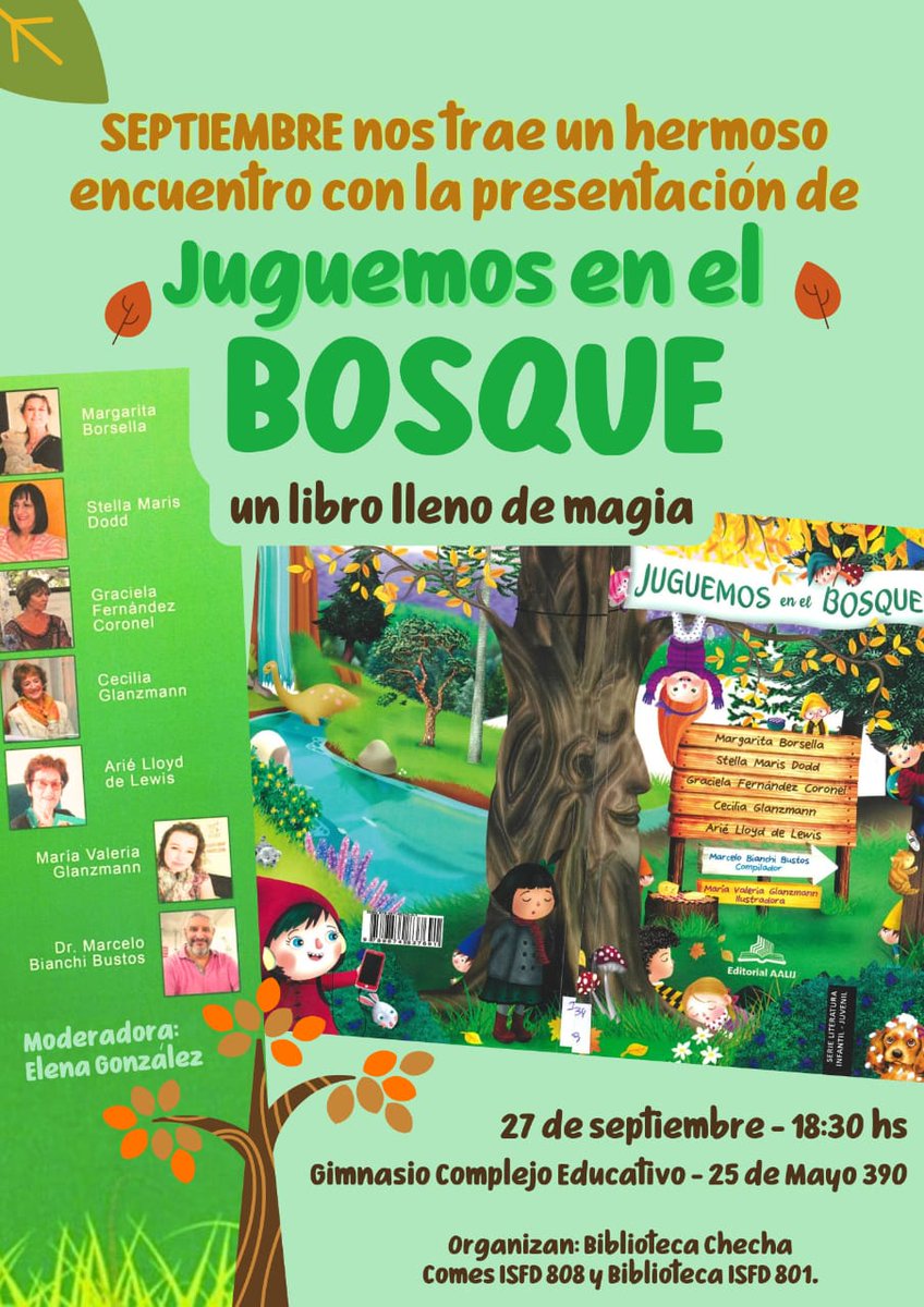 biblio808's tweet photo. La presentación de este  de juguemos en el bosque  de escritoras locales es una oportunidad valiosa para destacar la literatura producida en la región, promoviendo la cultura y generando espacios de reflexión sobre la producción literaria . https://t.co/iuHOfDyoGj