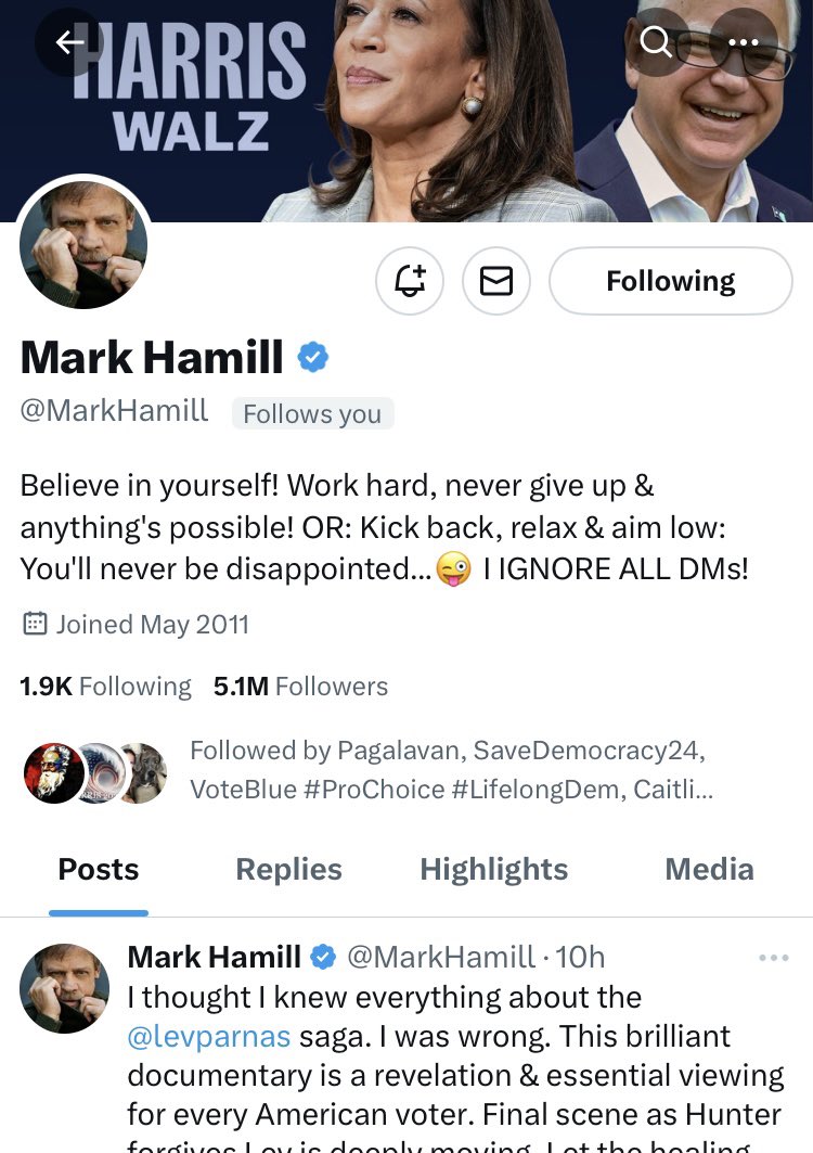 DaveHibbard3's tweet image. Sooooo, this happened overnight π³π±π₯³ β¦
Honored and beyond humbled πππ Thank you @MarkHamill for the FB. And thank you for being a champion and a driving force in our blue wave πππππππππππͺπππ
