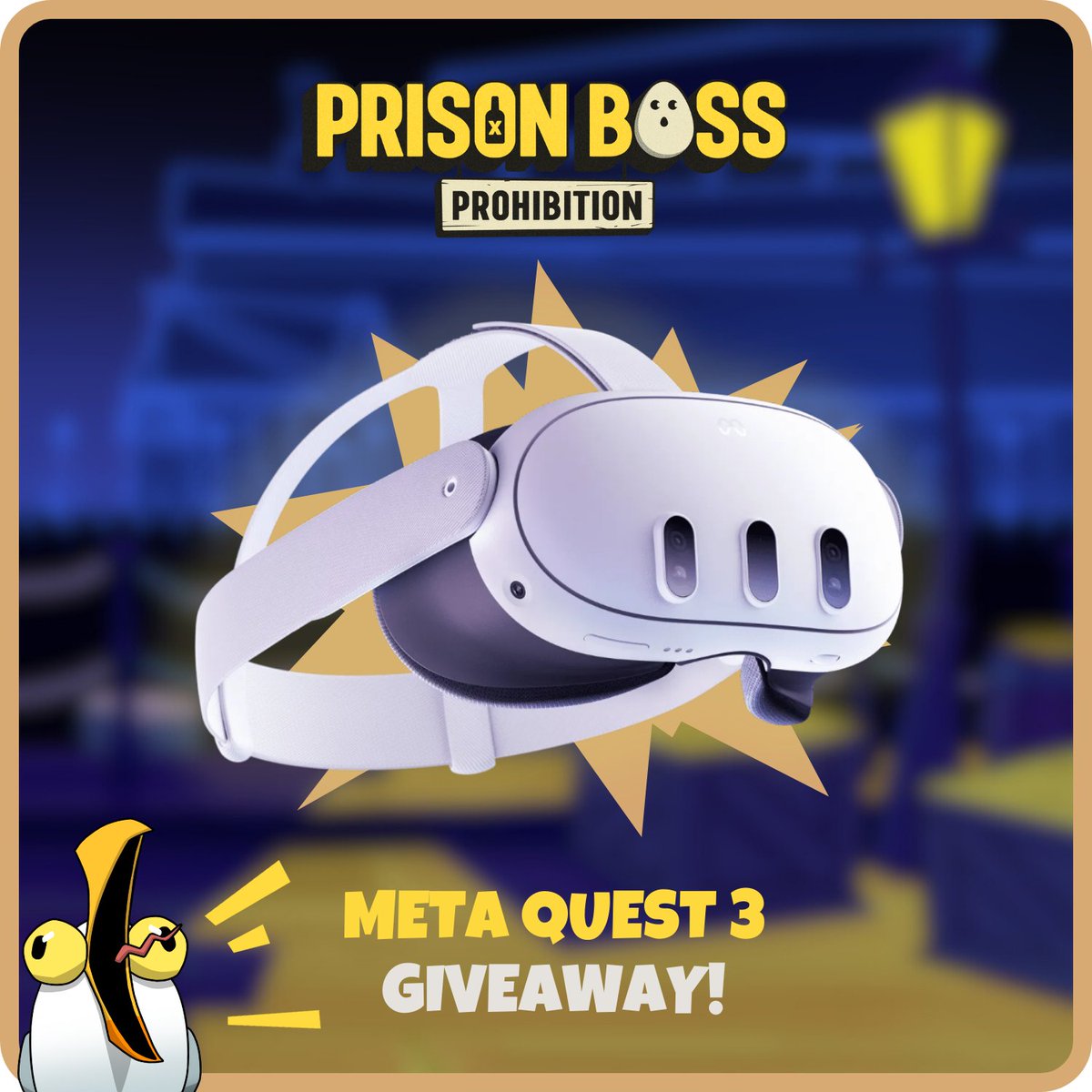 Prison Boss: Prohibition (@prison_boss_) on Twitter photo 🎁 #GIVEAWAY 🎁
To celebrate the upcoming alpha of #PrisonBossProhibition, we give you a chance to win a #MetaQuest3!
Follow <a href="/Prison_Boss_/">Prison Boss: Prohibition | OUT NOW!</a> and RT
Finish #Gleam tasks: gleam.io/ZHCTI/prison-b… 🎁 #GIVEAWAY 🎁
To celebrate the upcoming alpha of #PrisonBossProhibition, we give you a chance to win a #MetaQuest3!
Follow <a href="/Prison_Boss_/">Prison Boss: Prohibition | OUT NOW!</a> and RT
Finish #Gleam tasks: gleam.io/ZHCTI/prison-b…