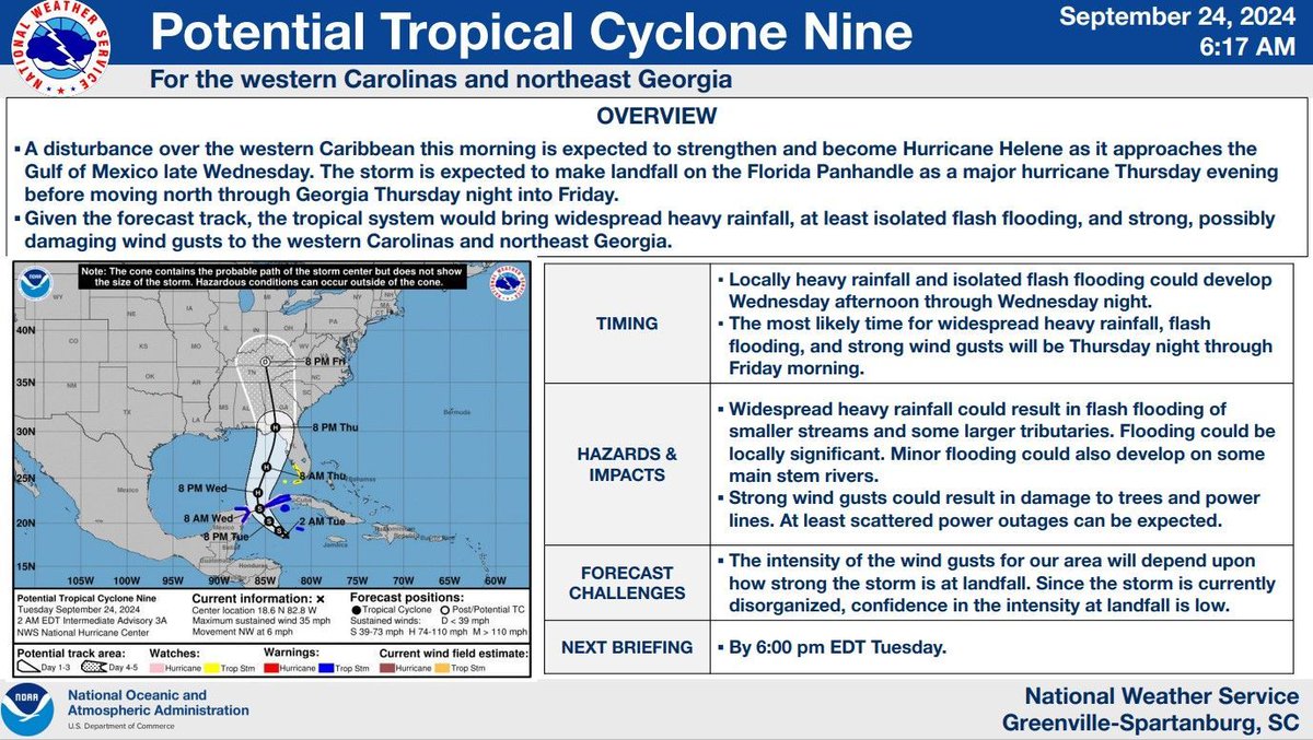 franklinfirenc's tweet photo. Here is the latest forecast for the impending tropical storm. We will publish updates as they come in. https://t.co/5Xp4Jx8XGu