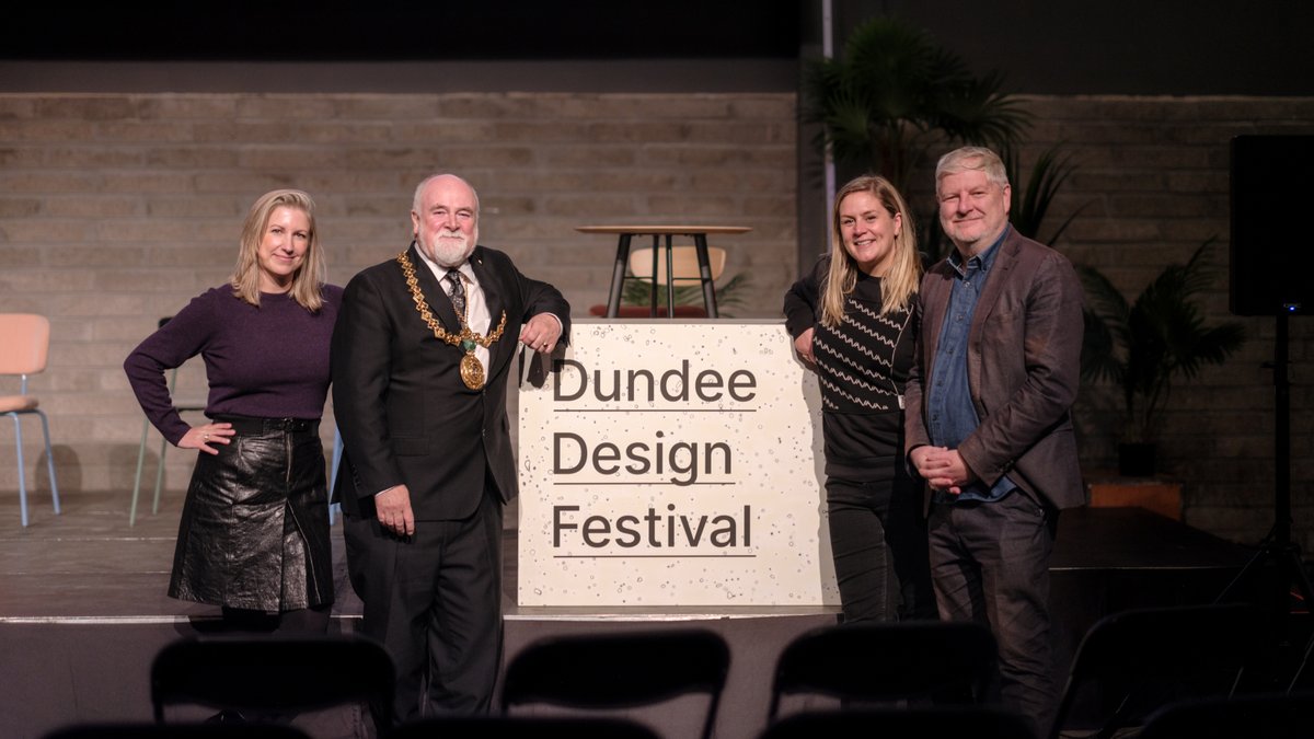 culturescotgov's tweet photo. Scotland’s largest national celebration of design @dnd_designfest has arrived.
 
Culture Secretary @angusrobertson toured the 10,000 sqm site at Michelin Scotland Innovation Park, which is:
 
· powered by clean energy
· built using less than 20% of new material
 
#ScotClimateWeek https://t.co/31kYPSIaL3