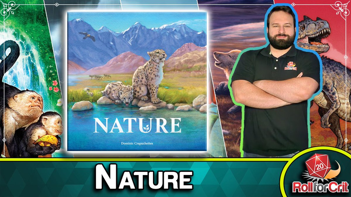 Roll For Crit (@rollforcrit) on Twitter photo Looks like <a href="/NorthStarGames/">NorthStar Game Studio</a> is ready to reveal its next evolution of...well Evolution, Nature. While core rules carry over, this time rules will change based on what modules you add, from harsh winters to big stompy beasts. How will you adapt to this game?
youtu.be/PiAC6WsFmyo Looks like <a href="/NorthStarGames/">NorthStar Game Studio</a> is ready to reveal its next evolution of...well Evolution, Nature. While core rules carry over, this time rules will change based on what modules you add, from harsh winters to big stompy beasts. How will you adapt to this game?
youtu.be/PiAC6WsFmyo