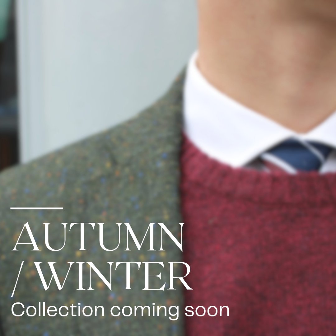 We are excited to announce that our full Autumn &amp; Winter '24 collection will be available in stores from Monday, 30th September. 

The collection will also be released online to view shortly thereafter.

👀

#Tailors #Outfitters #AutumnWinter #Clifton #Bristol