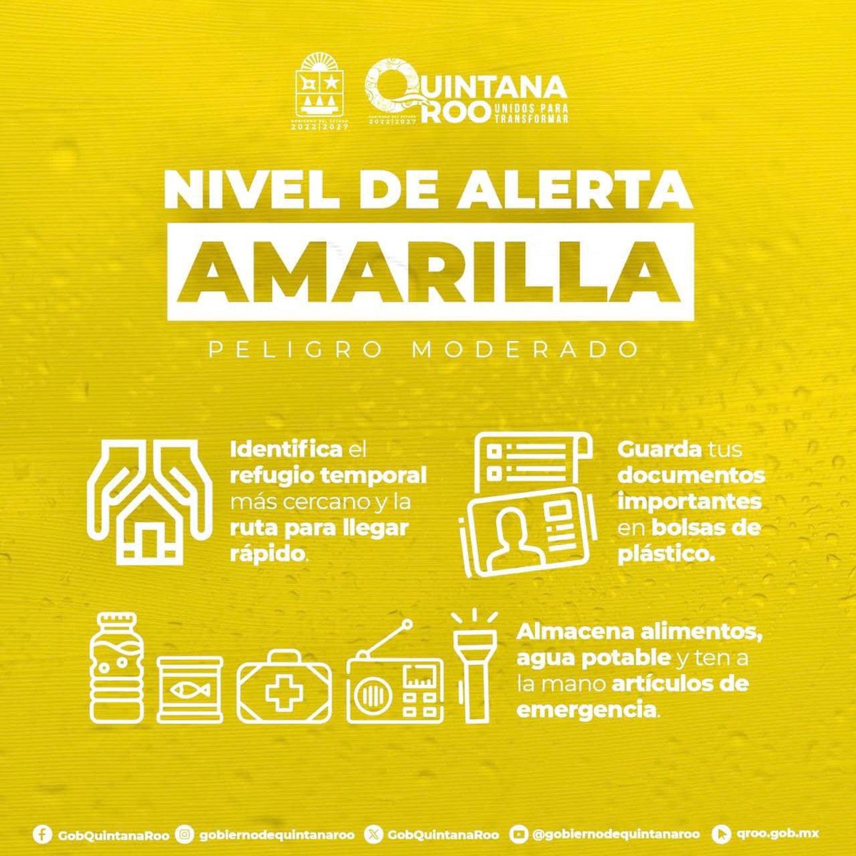Coordinación Estatal de Protección Civil QRoo tweet media