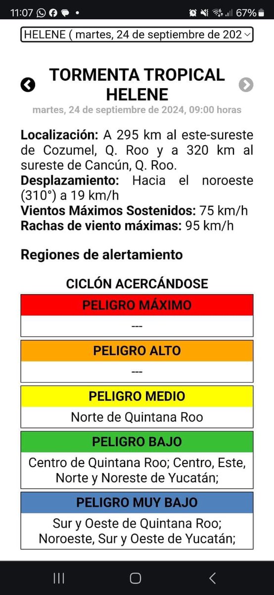 Coordinación Estatal de Protección Civil QRoo tweet media