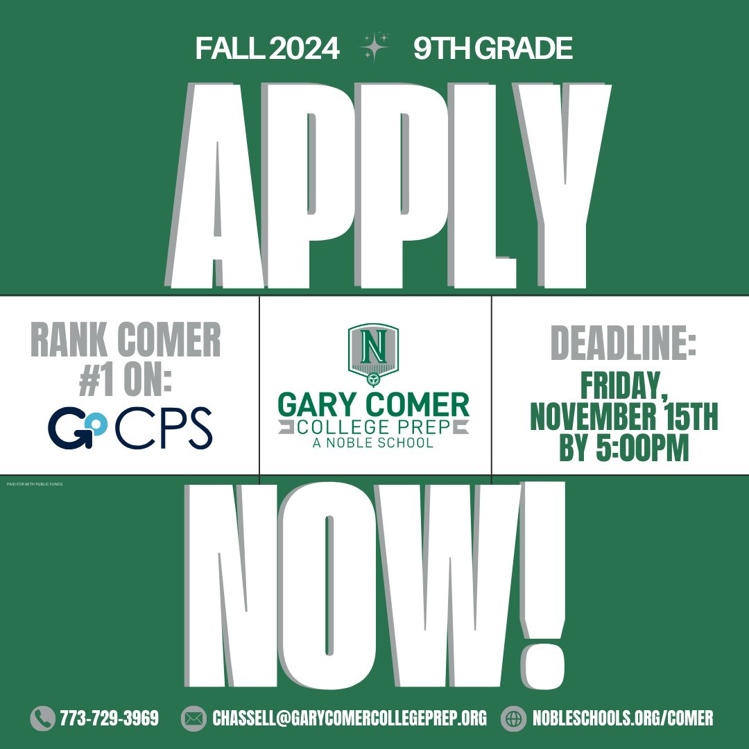 Gary Comer College Prep, a Noble School tweet media