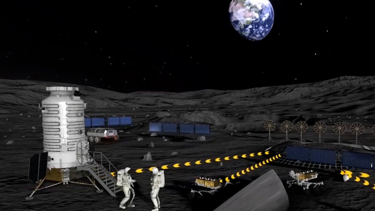 wulei2020's tweet photo. In the first phase, Chang'e-7 &Chang’e-8 will constitute the #basicmodel of an International Lunar Research Station by 2035 in the lunar south pole region. And the second phase aims to establish a network connecting the moon's south pole, equator & far side by 2050.
(Photo:#CNSA) https://t.co/5u89BDcwwl