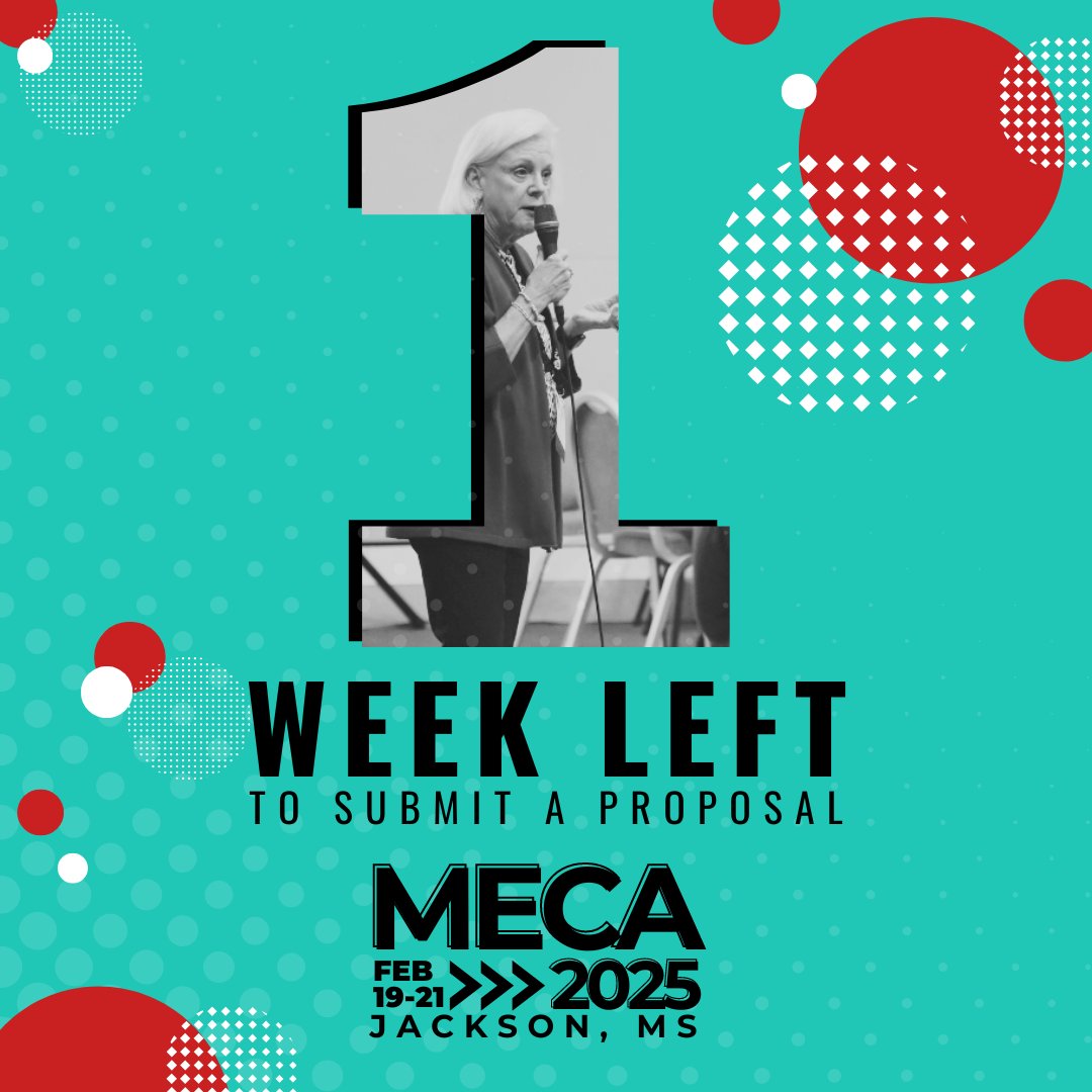 🚨Last chance alert!🚨 The call for proposals for the #MECA25 Conference ends in just one week! If you’re passionate about educational technology and want to share your insights, submit your proposal by Oct. 1! Link in bio.
 #connectcollaboratecreate #EdTech #MECAontheMidway