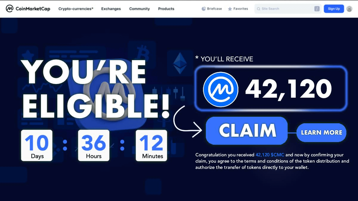 Danny_Crypton's tweet photo. 🚨 CoinMarketCap confirmed airdrop 30/09/2024

Airdrop is confirmed &amp; no competition yet.

Cost: $0
Potential income: $5,000+

A 🧵: Secure $CMC Airdrop for Free 👇 https://t.co/37ealcHwaH