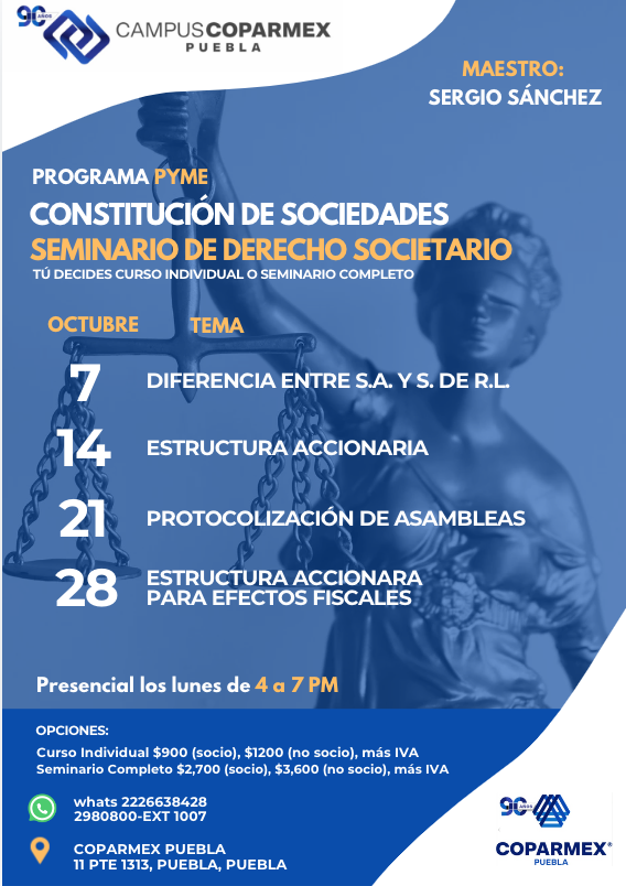 campus_coparmex's tweet photo. ¡Decide tu camino con los diferentes Seminario del mes de Octubre, que tenemos para ti! En #CAMPUSCOPARMEX, tú decides cómo aprender. Elige entre un curso individual para enfocarte en un área específica o el seminario completo para una visión integral. https://t.co/PsMWvWLEbQ