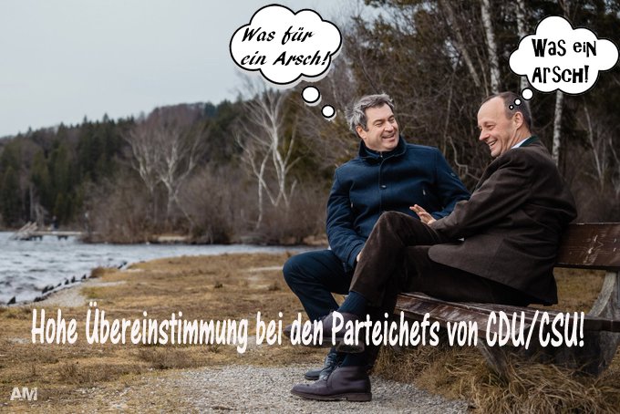 BoecklJ's tweet photo. @CSU @Markus_Soeder Das geht mit #Bierzeltpopulisten wie Dir und dem #Oiwonga und seinem #Bruder, sowie dem #SauerlandTrump und dessen Entourage nicht. Das schaffen nur Leute mit Visionen und Lösungen für Deutschland, wie. B. #Habeck4Kanzler und #DieGruenen https://t.co/jilP1ifkaR