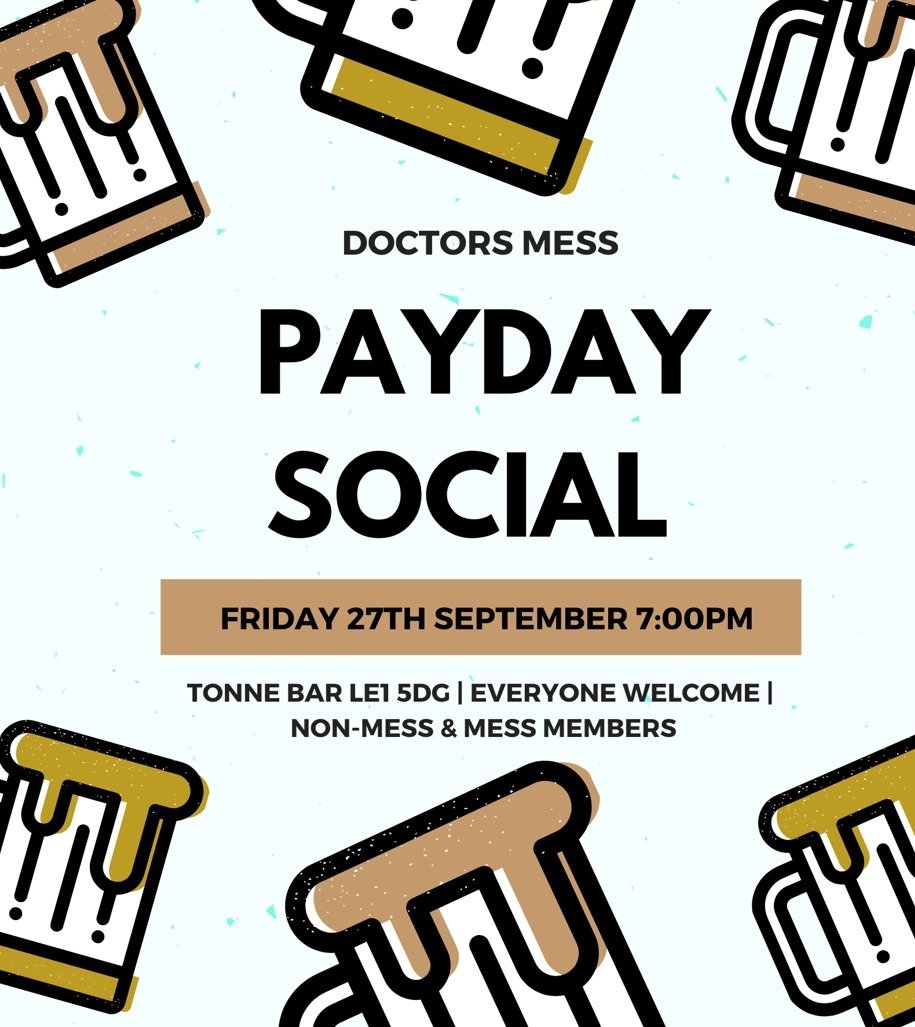 Looking forward to seeing you all at our payday social!