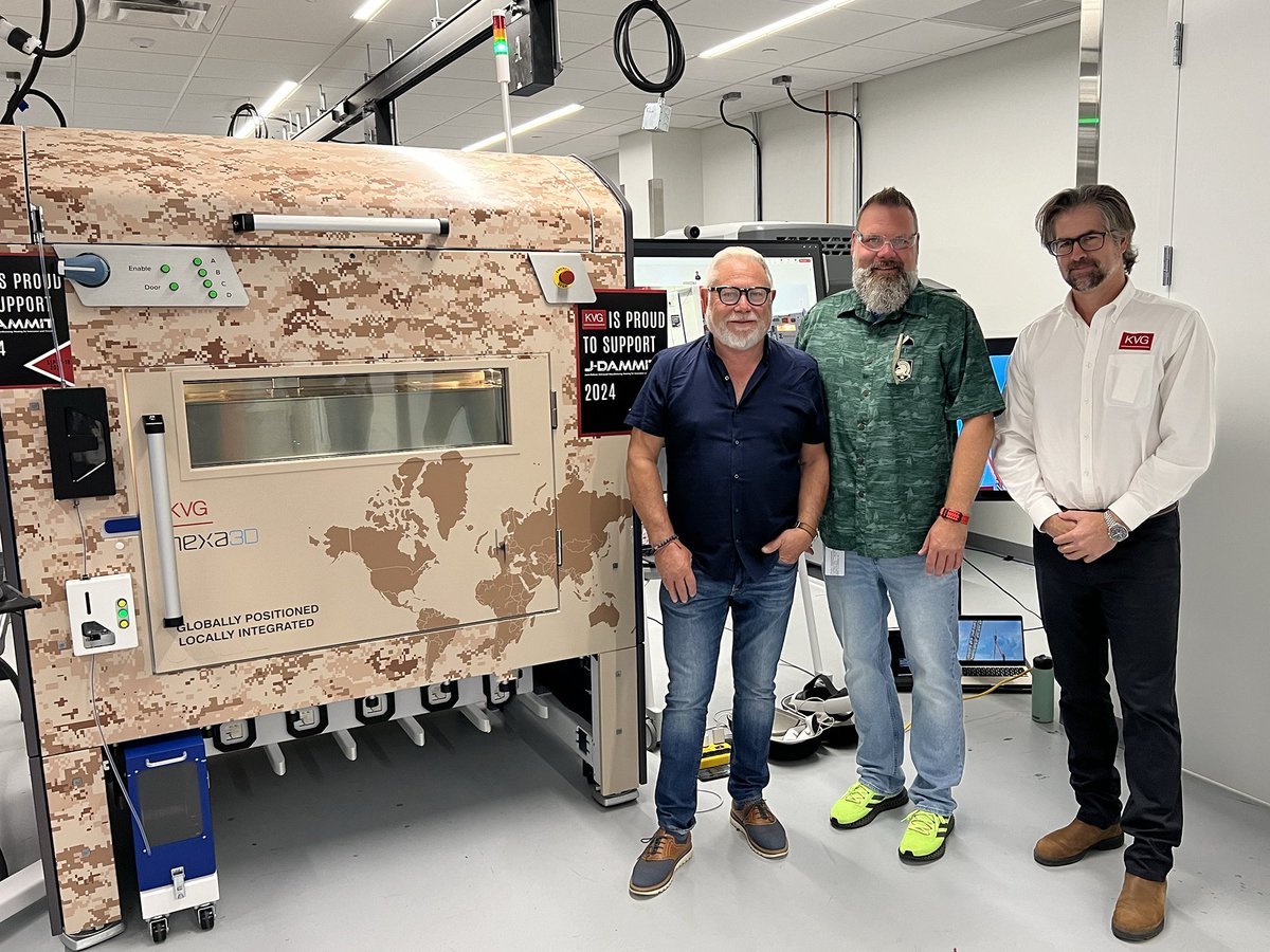 Nexa3D's tweet photo. 3We had an amazing time participating in #JDAMMIT alongside @KVG_LLC! A huge thank you to Larry (LJ) Holmes and Harrisburg University of Science and Technology for hosting us!

#3dprinting #additivemanufacturing #manufacturing https://t.co/qMxcZ0hCTX