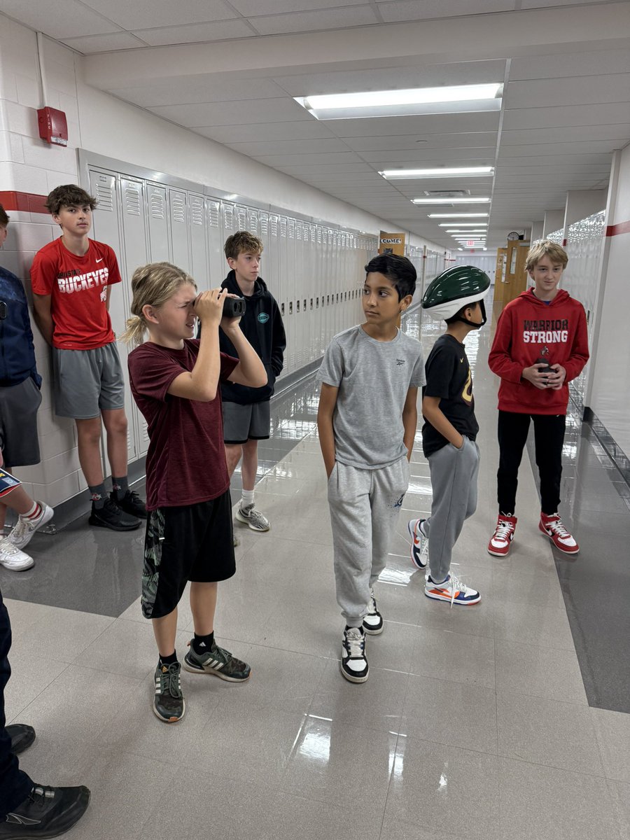 kmdunlap's tweet photo. Sooo cool!!! Officer McLaughlin brought in a laser radar detector so we could see how fast the infentos go (we clocked the mini bike @ 7 mph)! No one is getting a ticket today. π #infento #fairviewadvantage #create @infento @FPSchools https://t.co/MXr9CN15GS