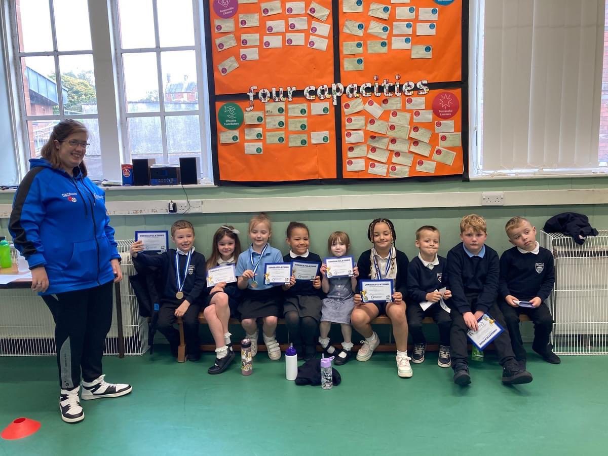 DGCsport's tweet photo. 🏆 Today we helped Brownhall Primary host a Boccia Tournament in partnership with @DisabilityDG boccia player, Courtney.

Sat 28th Sept is National Boccia Day &amp; we wanted to celebrate along with the school following on from the Paralympic Games

#dgactiveschools #disabilitysport https://t.co/zQsv3e1iH2