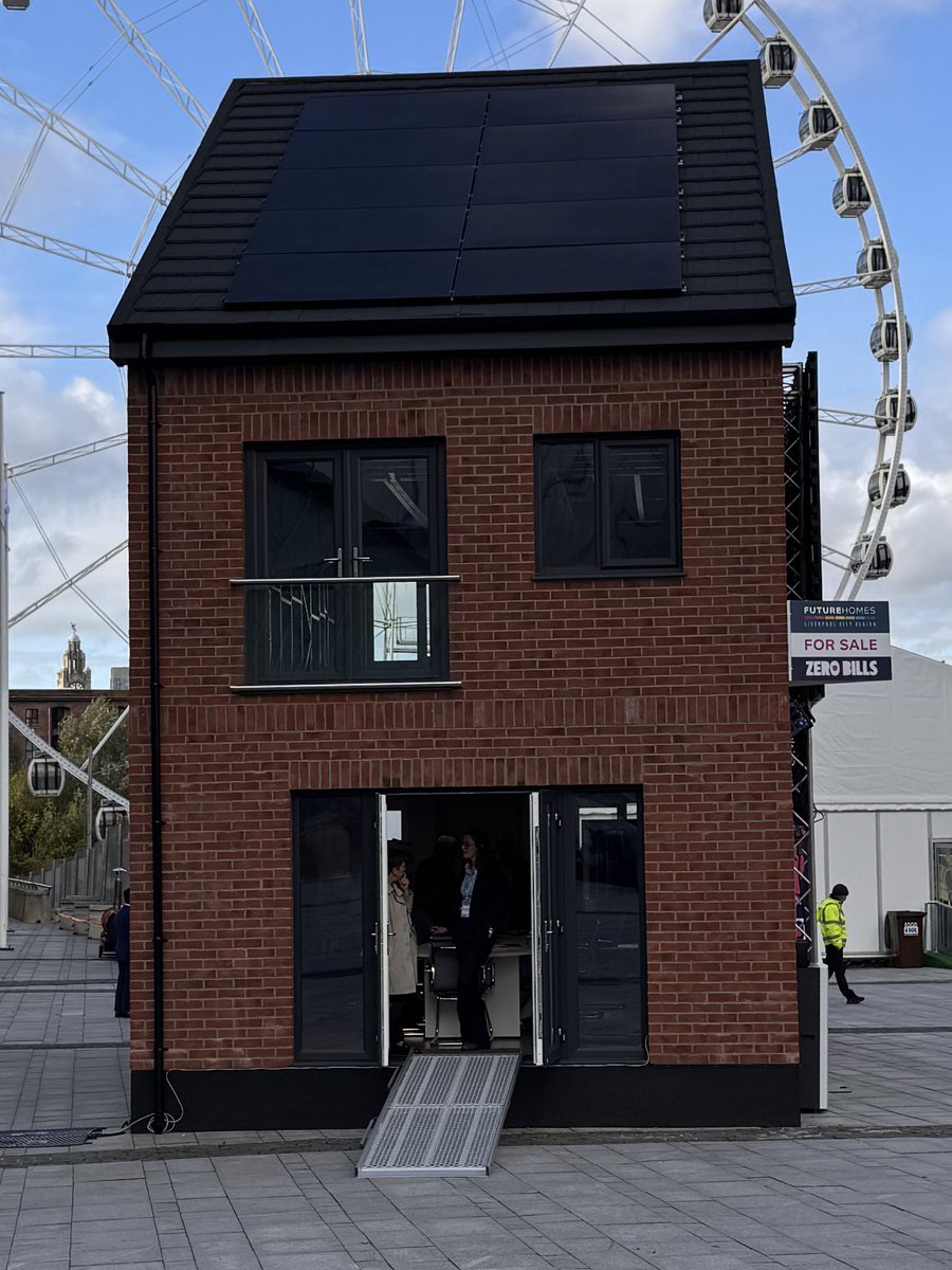 tomhfh's tweet image. It’s the same reason why the window on this house is so mean.

It’s no longer legal to build a house that has windows that are larger than one meter from the floor without adding rails or bars.

See how the top of the metal bar aligns with the bottom of the tiny window?