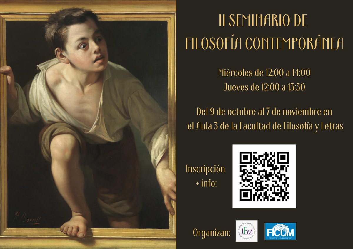 Filosofía Noticias: II Seminario de Filosofía Contemporánea <a href="/JFMcoord/">JFM - Centro de Investigación</a> <a href="/LetrasUma/">Filosofía y Letras</a>  filosofianoticias.blogspot.com/2024/09/ii-sem…