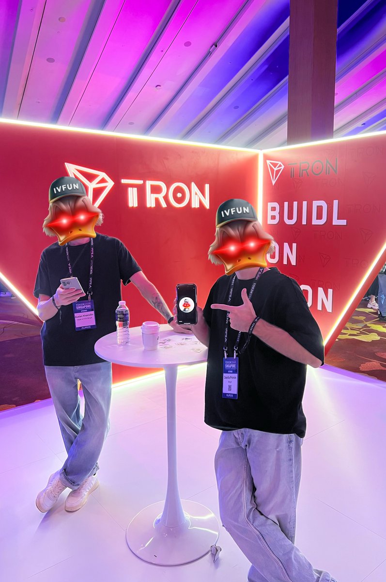 ivfuntron's tweet photo. $IVfun team had a very productive time at the @token2049 conference 🫡

Once again, we’ve seen that the memecoin ecosystem on the TRON chain has huge potential, with the best teams building projects on it.

We believe in @sunpumpmeme success, and we know that @justinsuntron does too, with the @trondao team supporting it in every way possible ✊

#TRON #TronMemeSeason #SunPump