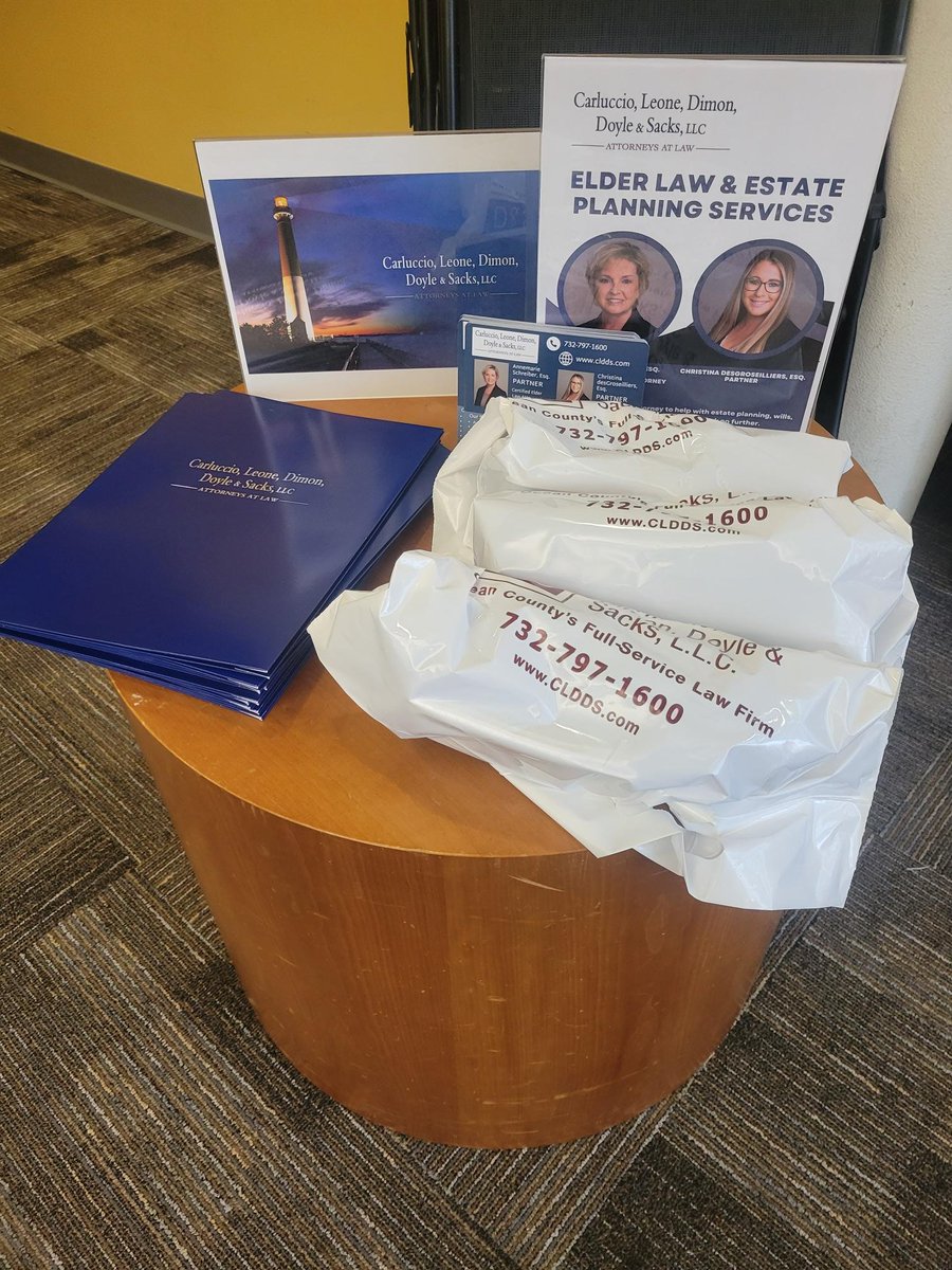 CLDDGP's tweet photo. Our Certified Elder Law Attorney, Annemarie Schreiber, Esq., participated in two Estate Planning Seminars with Joel Russo of NJ Retirement Planning, LLC. If CLDDS can be of any help during your estate planning process, give us a call at 732-797-1600! https://t.co/eeZTaP8hUU