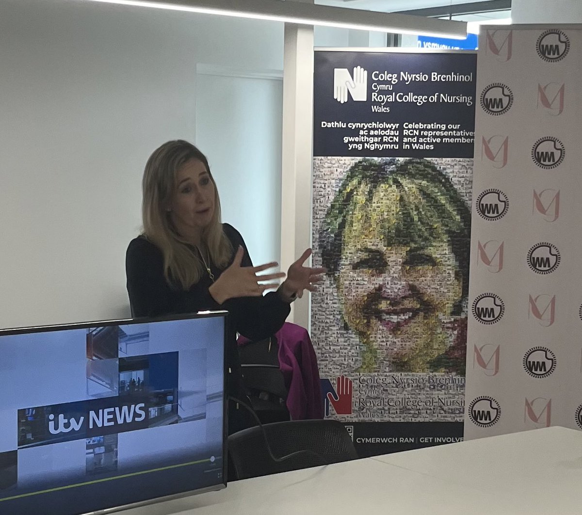 WeltchMedia's tweet image. A great day of #mediatraining with @mariclarecj at @RCNWales today. 
#training #interviewtraining