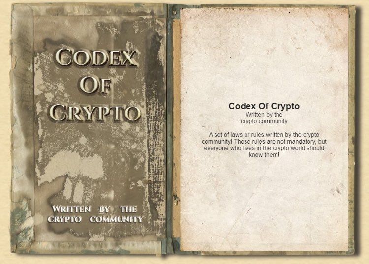 patel_crypto691's tweet photo. π The Codex Of Crypto is a community-driven collection of knowledge, a guide for navigating the crypto world! π While not mandatory, every crypto enthusiast should know these principles.
#Codex #Community #Communityfirst #Web3 #AI #Codexcommunity #codexofcrypto #bitcoin https://t.co/c7AhUsfnMg