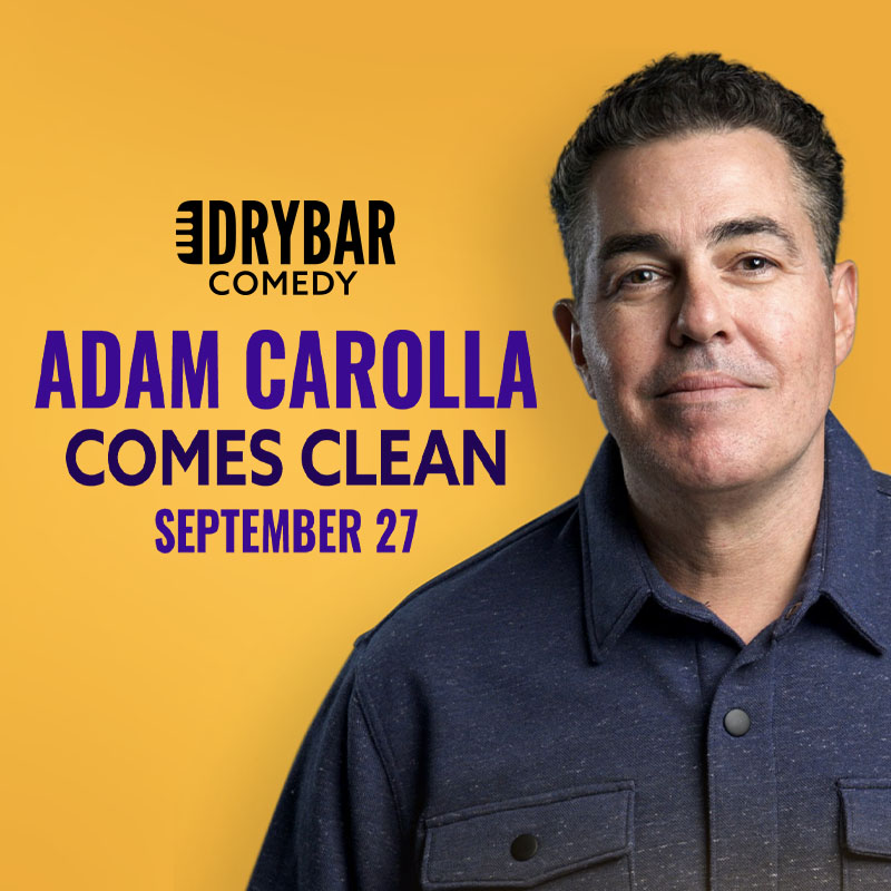 drybarcomedy's tweet image. This weekend. Not kidding. @adamcarolla 

Learn how you can join the exclusive livestream of this show! Visit angel.com/drybarguild

#drybarcomedy #adamcarolla