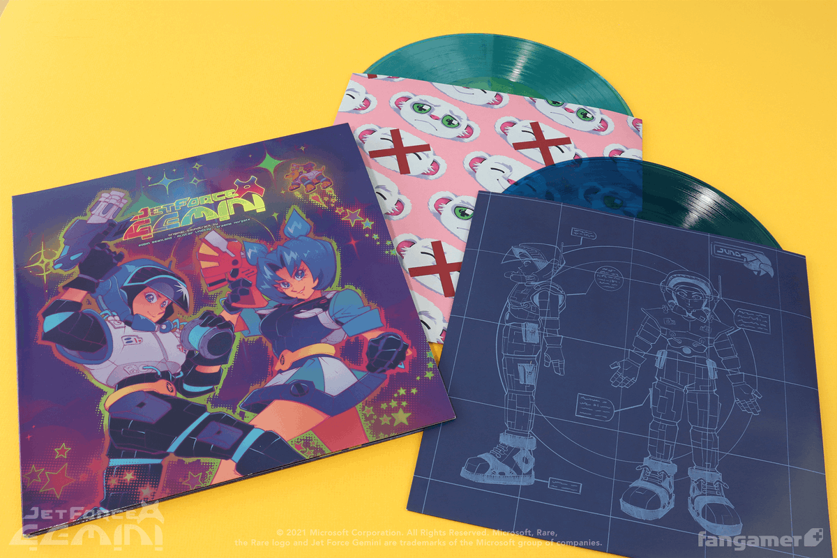 Fangamer's tweet photo. Blast Corps vinyl is here! And we're launching it alongside the long-awaited return of our Jet Force Gemini soundtrack. 

They're both available now: https://t.co/4tYxcFZd0V https://t.co/DzxCmCbVKG