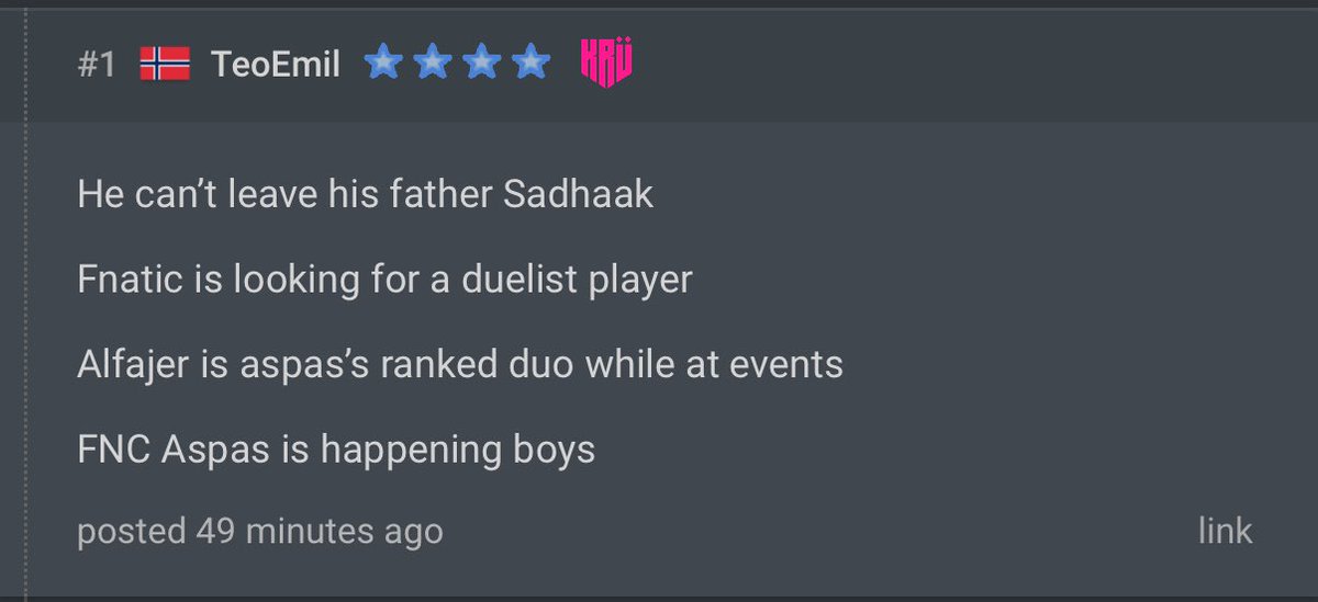 FNATIC CoJo tweet media