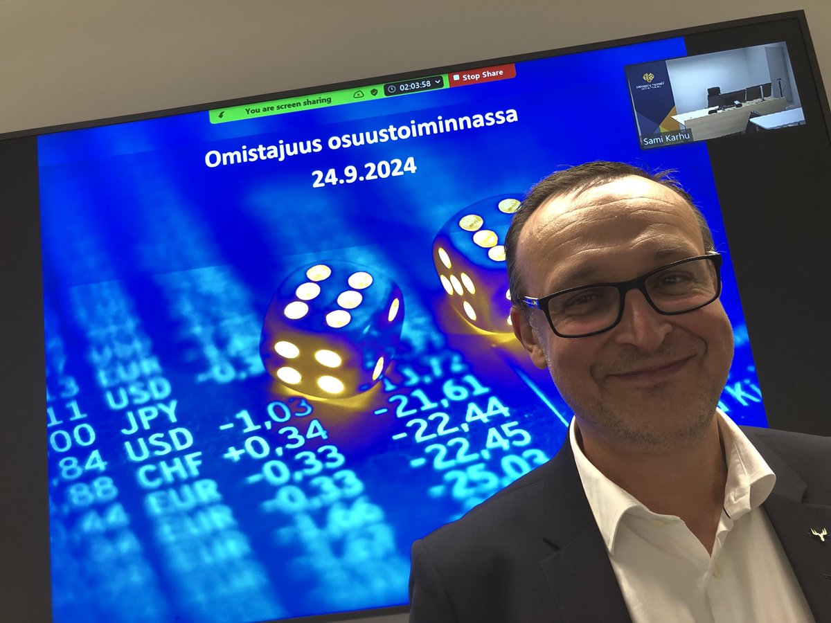 #univaasa Osuustoiminnan opintojaksolla vierailijaluennoitsijana alan moniottelija Stefan Saaristo. Hän  kertoi omistajuudesta osuustoiminnassa. Omistajatahdon, omistajastrategian ja  niitä tukevan liiketoimintastategian määrittäminen muuttuvassa toimintaympäristössä on vaativaa.