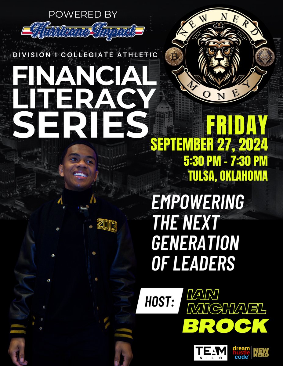 TEAM NILO (@theteamnilo) on Twitter photo We're on a 6-month quest to empower, educate and equip student-athletes with crucial financial skills for life & sports success! @hurricaneimp <a href="/dreamhustlecode/">DreamHustleCode</a>
#FinancialLiteracy #TulsaMensBasketball #TulsaHurricane #NerdMoney #NILO We're on a 6-month quest to empower, educate and equip student-athletes with crucial financial skills for life & sports success! @hurricaneimp <a href="/dreamhustlecode/">DreamHustleCode</a>
#FinancialLiteracy #TulsaMensBasketball #TulsaHurricane #NerdMoney #NILO