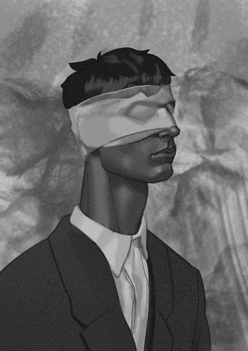 Topidsgem's tweet image. Blindfolded 
#digitaldrawing #digitalarts