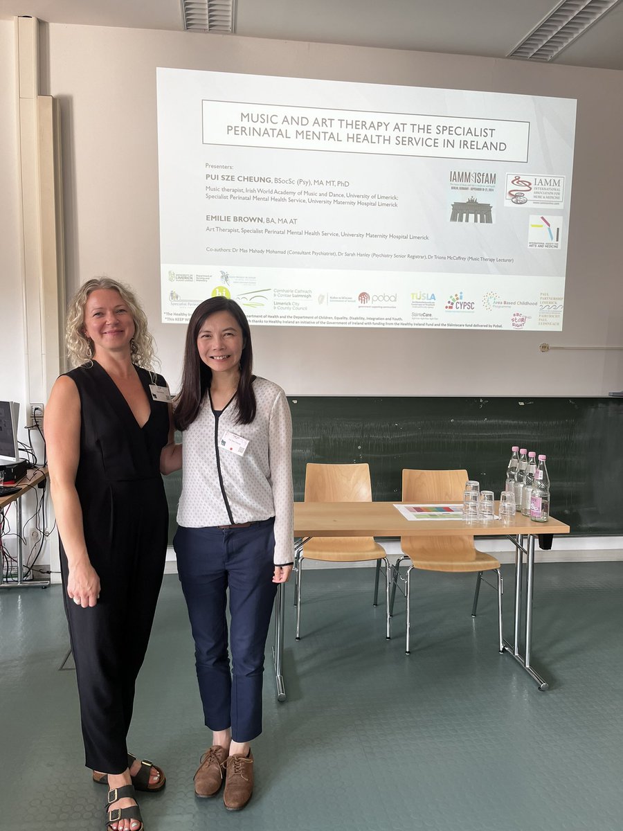 Pui Sze Cheung (@cheungpuisze) on Twitter photo Honoured to present UL_EHS funded MuM project with <a href="/MccaffreyTriona/">Tríona McCaffrey</a> and the <a href="/HealthyIreland/">HealthyIreland</a> funded #MaternityArts project with <a href="/EmilieABrown/">Emilie Brown</a> at the #IAMMISFAM2024 Congress “The Future of #Music and #Arts in Medicine and Health"! <a href="/sylviamurphyt/">Sylvia Murphy Tighe</a> <a href="/MahadyMas/">Mas Mahady</a> Honoured to present UL_EHS funded MuM project with <a href="/MccaffreyTriona/">Tríona McCaffrey</a> and the <a href="/HealthyIreland/">HealthyIreland</a> funded #MaternityArts project with <a href="/EmilieABrown/">Emilie Brown</a> at the #IAMMISFAM2024 Congress “The Future of #Music and #Arts in Medicine and Health"! <a href="/sylviamurphyt/">Sylvia Murphy Tighe</a> <a href="/MahadyMas/">Mas Mahady</a>