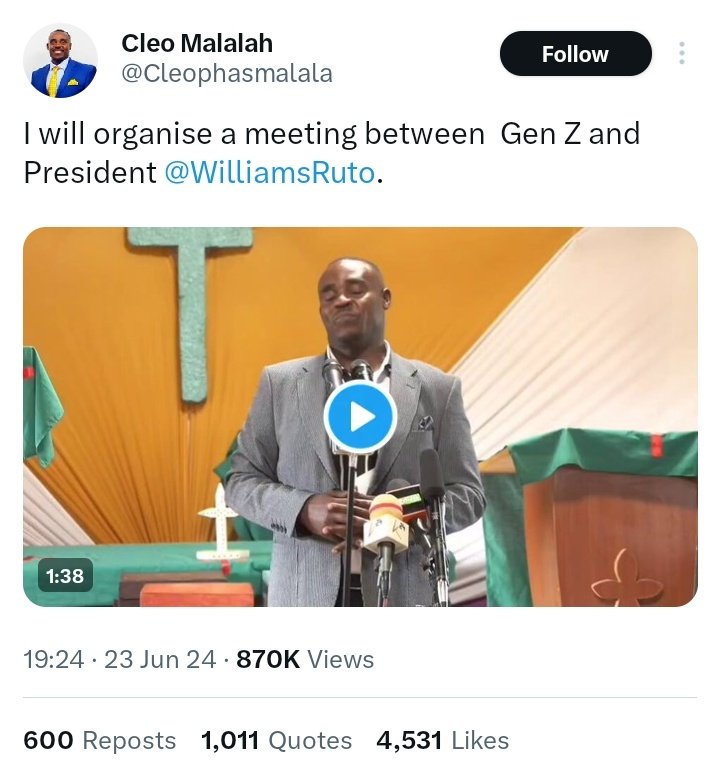 captainkenya07's tweet photo. @Cleophasmalala organise a meeting between abductors, your son and Mr Ruto
Thanks https://t.co/jTvizIt4It