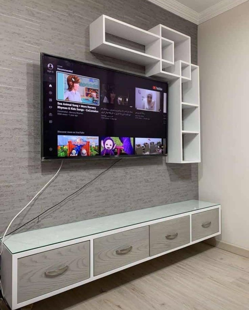 Very simple and smart tv console 👌🪚👌🔨