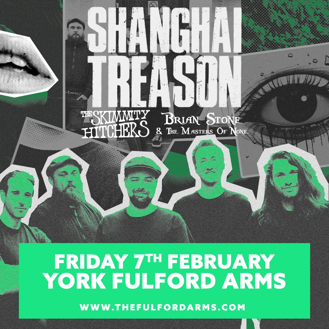 Fulford Arms (@fulfordarmsyork) on Twitter photo New in today...! Flatcap wearing, banjo-wielding heroes Shaghai Treason are hitting our stage in February!
🎟️ On sale now!
shorturl.at/wlayM
<a href="/ShanghaiTreason/">Shanghai Treason</a>
#fullylive #seeyouatthebar #york #livemusic #independentmusicvenue #golocal New in today...! Flatcap wearing, banjo-wielding heroes Shaghai Treason are hitting our stage in February!
🎟️ On sale now!
shorturl.at/wlayM
<a href="/ShanghaiTreason/">Shanghai Treason</a>
#fullylive #seeyouatthebar #york #livemusic #independentmusicvenue #golocal