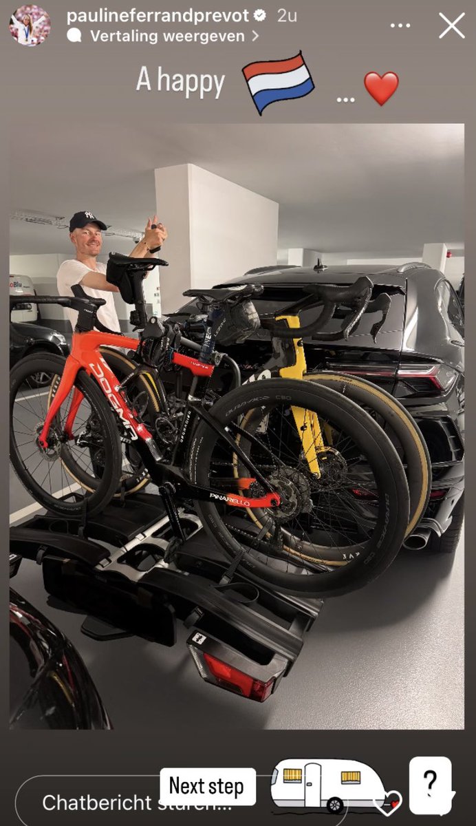 TonkeCycling's tweet image. I get blocking out the license plate but no cycling fan would be in doubt whose car this is with a Cervelo and Pinarello on the back of it heading towards Zurich 😉 #PFP #DvB #Zurich2024