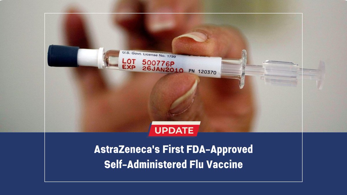 LifeTechTalent's tweet photo. AstraZeneca's FluMist is now the first FDA-approved self-administered flu vaccine, offering a more convenient option for flu prevention.

#FluMist #FDAApproved #HealthcareInnovation https://t.co/P6Hxyohlw1