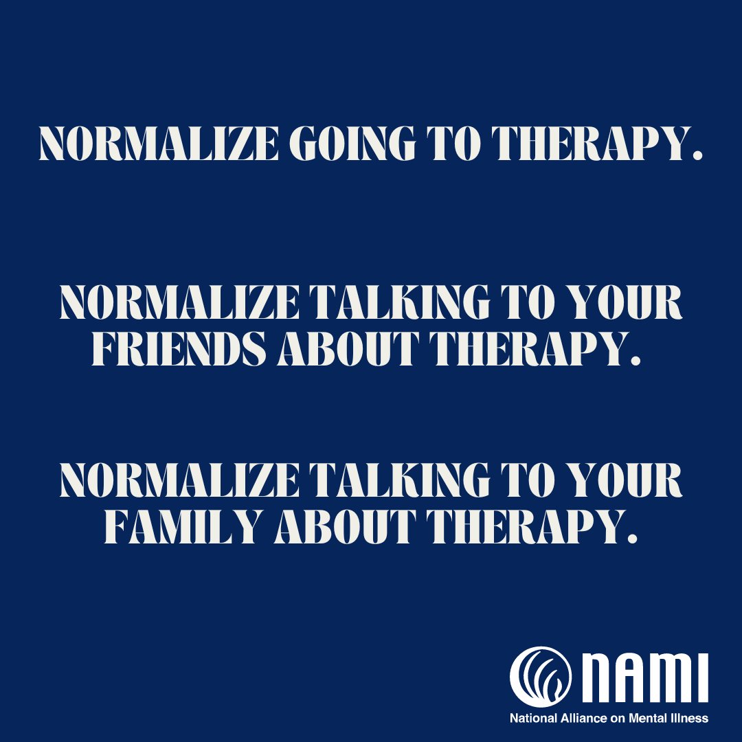 Let’s break the stigma around seeking support through therapy and create safe spaces within our friends, family, and community to have open conversations about mental health. Together, we can make reaching out for help feel normal and empowering.