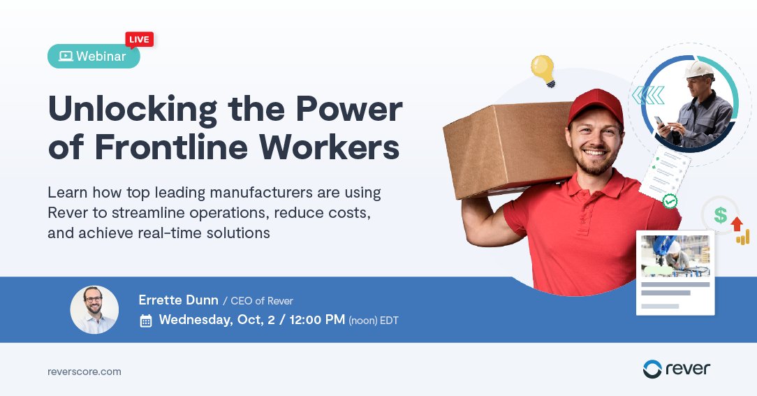 How are top manufacturers like Volkswagen &amp; Grupo Bimbo using Rever to boost efficiency? Discover the answers in our latest article &amp; join our webinar to see it in action!
🔗 Article: bit.ly/3XVCuZ2
🎥 Webinar: bit.ly/4gDI49O
#ContinuousImprovement #Innovation