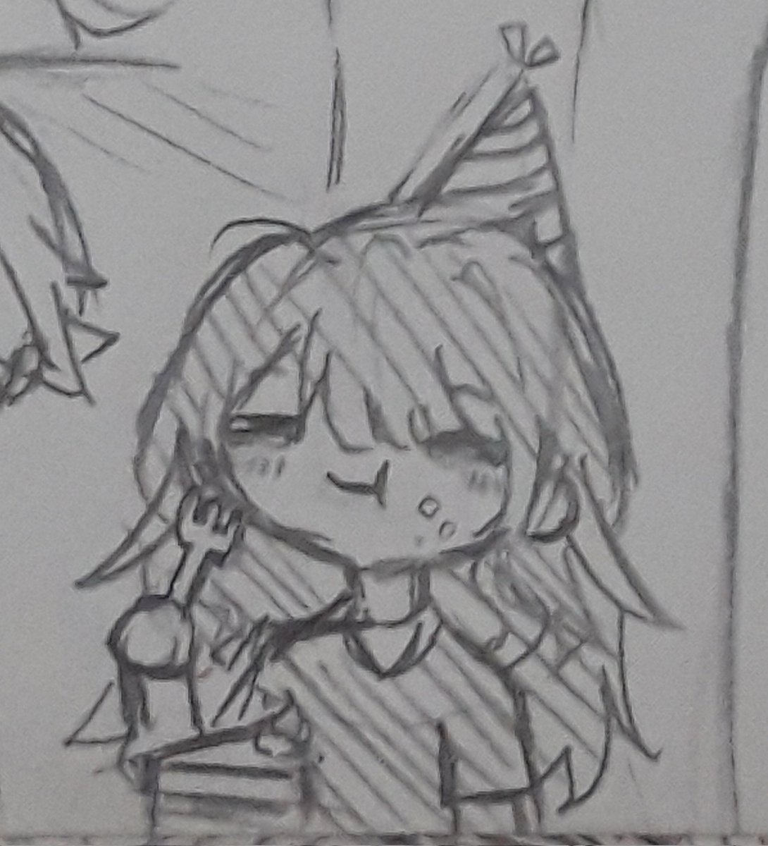 KeikoIsBetter_'s tweet photo. Not me drawing my aibo ( @apjsekaiplayer ) whenever I can (my english teacher asked about her today-) https://t.co/UJcGHnjrXr