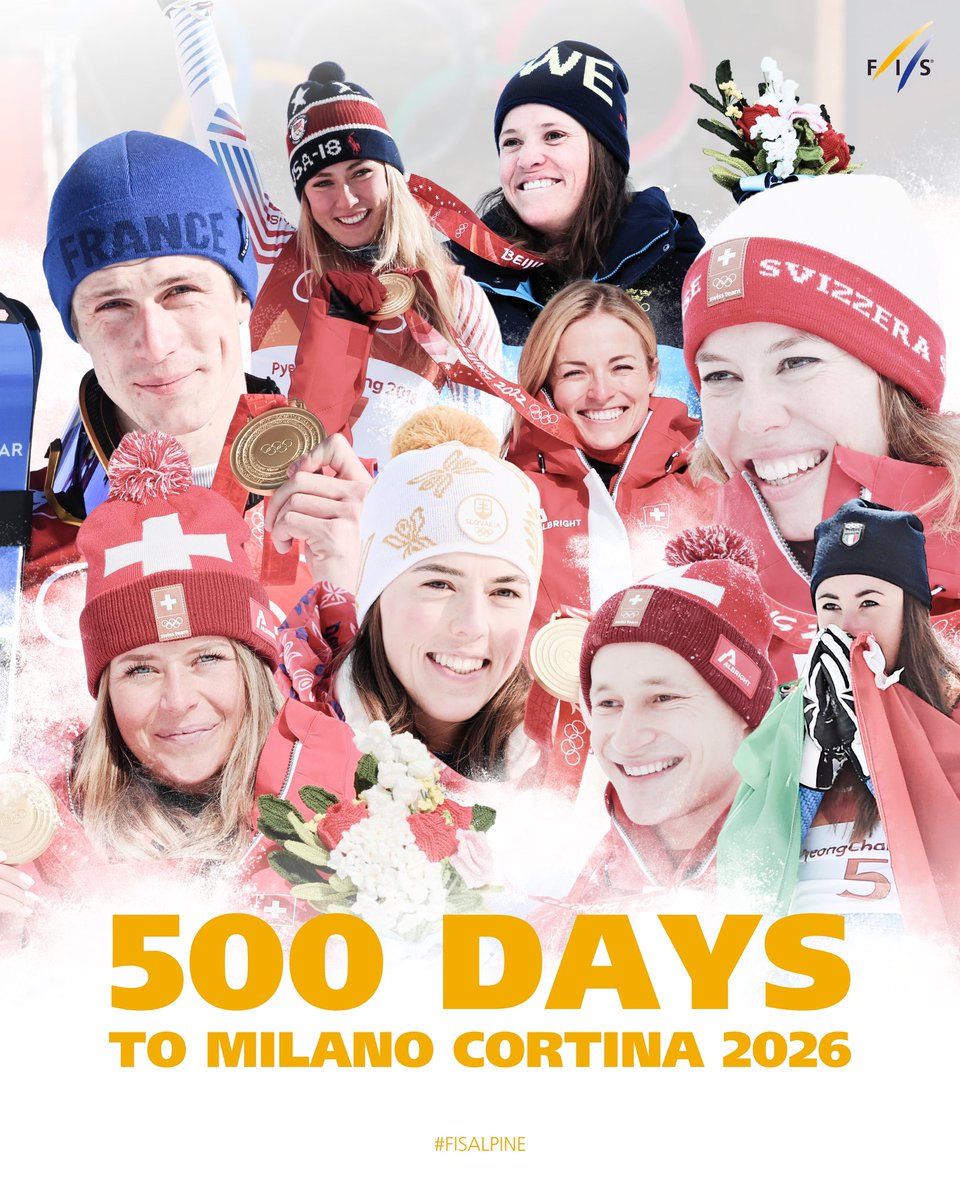 5️⃣0️⃣0️⃣ 𝒹𝒶𝓎𝓈 𝓉𝑜 𝑀𝒾𝓁𝒶𝓃𝑜 𝒞𝑜𝓇𝓉𝒾𝓃𝒶 𝟤𝟢𝟤𝟨 😍

#fisalpine | #olympics #milanocortina2026